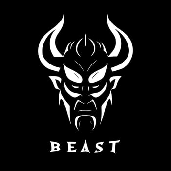 Beast, Minimalist and Simple Silhouette - Vector illustration