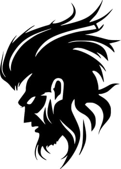 Beast, Minimalist and Simple Silhouette - Vector illustration