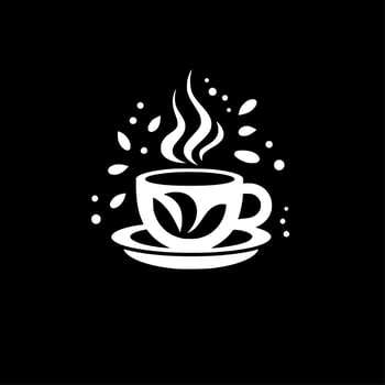 Coffee, Black and White Vector illustration