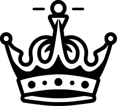 Coronation - Black and White Isolated Icon - Vector illustration