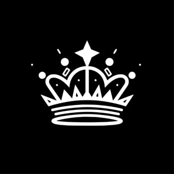 Coronation - Minimalist and Flat Logo - Vector illustration