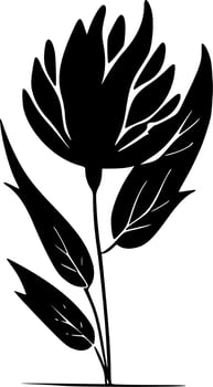 Flower - Minimalist and Flat Logo - Vector illustration