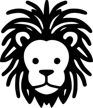Lion - Minimalist and Flat Logo - Vector illustration