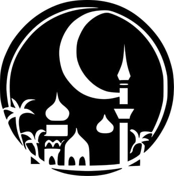 Ramadan, Minimalist and Simple Silhouette - Vector illustration