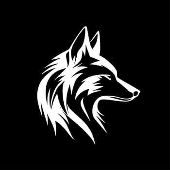 Wolf - Minimalist and Flat Logo - Vector illustration
