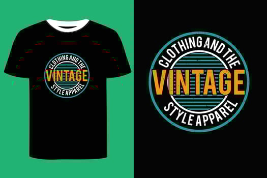 Vintage T-shirt Design. vector