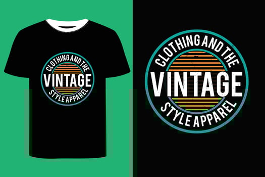 Vintage T-shirt Design. vector