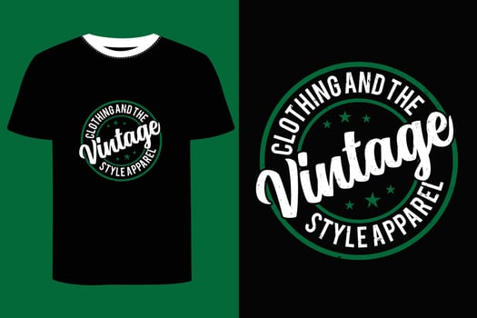 Vintage T-shirt Design. vector