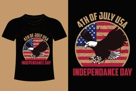 USA Freedom T shirt Design. vector