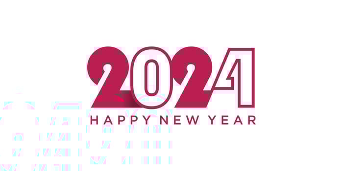 2024 logo design vector with modern creative style