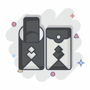 Icon Angpao. related to Chinese New Year symbol. comic style. simple design editable vector