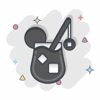 Icon Beverage. related to Chinese New Year symbol. comic style. simple design editable vector