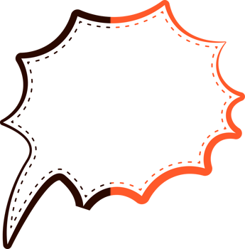 Neon bubble speech label png