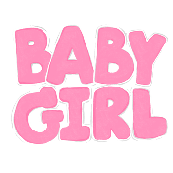 New born Baby Girl Announcement png