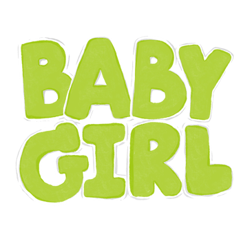 New born Baby Girl Announcement png