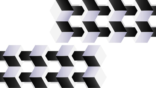 abstract black and white polygon background design vector