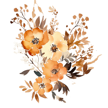 Watercolor Floral Flower Design png