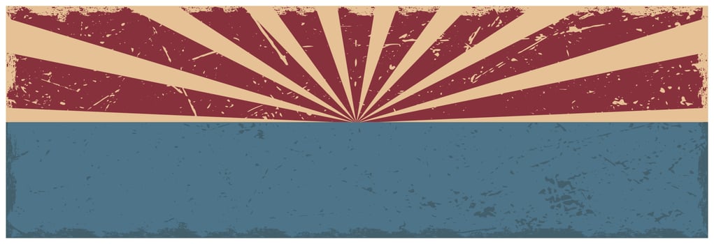 Retro striped design with space for text. Postcard or invitation. vector