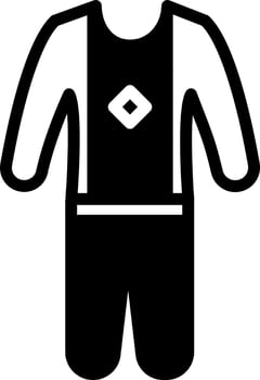 solid icon for kidswear vector