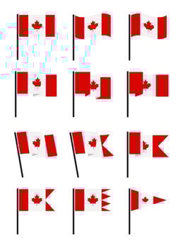 Canada day, Canada Country flag and symbols National Canada day Background fireworks vector