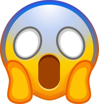 Big set of yellow emoji. Funny emoticons faces with facial expressions. vector