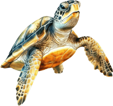 Sea Turtle Watercolor Illustration. png