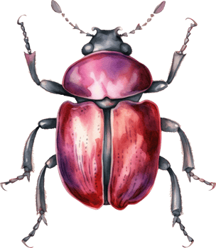 Beetle Watercolor Illustration. png