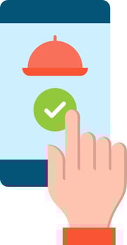 Order Food icon vector image.