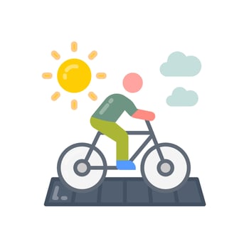 Solar Road icon in vector. Illustration vector