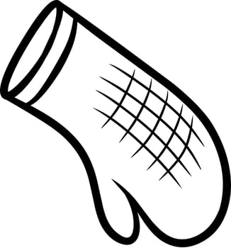 illustration of a kitchen glove vector