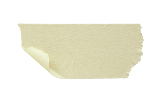 torn masking tape isolated with clipping path png