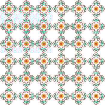 abstract background with classic floral ornament vector