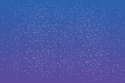 Vector blue background with white splashes. Small white dots on a blue background. Vector illustration