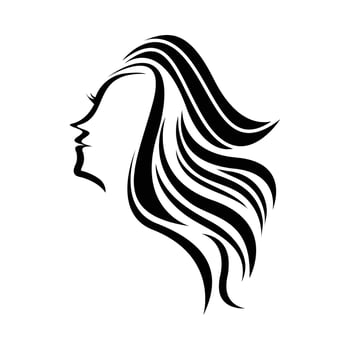 Women beauty, salon, spa, hair minimalist logo design vector