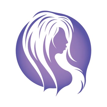 Women beauty, salon, spa, hair minimalist logo design vector
