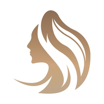 Women beauty, salon, spa, hair minimalist logo design vector