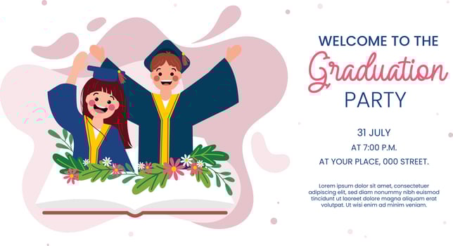 flat cute girl design vector back to school or happy graduation day
