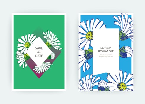 Botanical Chrysanthemum flowers bouquet vector illustration graphic design. Vintage creative flower frame. Vector illustration greeting card, design, poster, print, party, wedding invitation, birthday