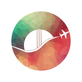 Cricket travel logo design template. vector