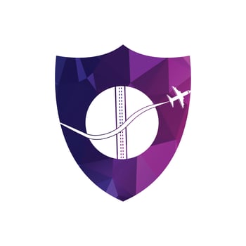 Cricket travel logo design template. vector