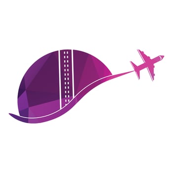 Cricket travel logo design template. vector