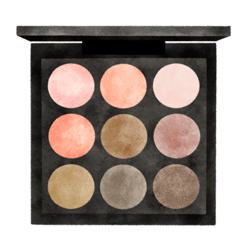 Eye Shadow cosmetic watercolor illustration png