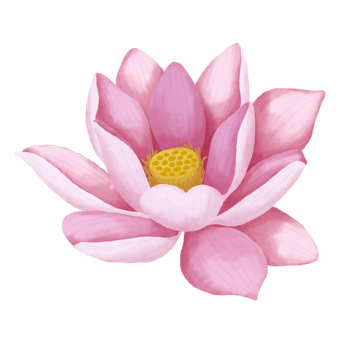 Watercolor lotus flower. png