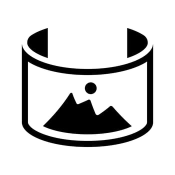 Panorama picture icon vector