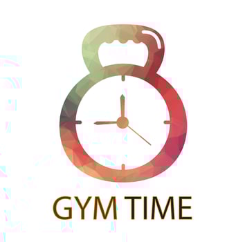 Gym Time Logo Template Design Vector, Emblem, Design Concept, Creative Symbol, Icon vector
