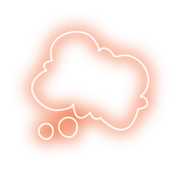 neon bubble speech label png