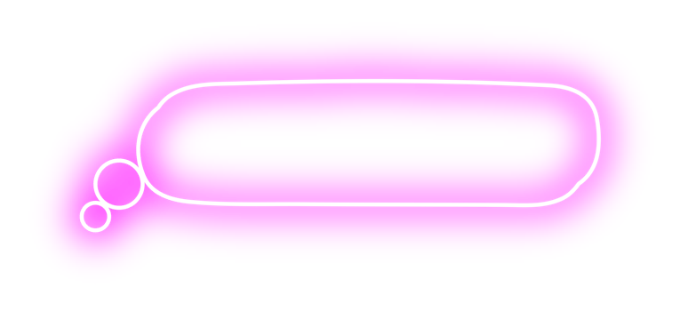 neon bubble speech label png