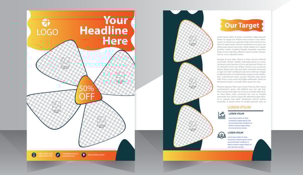 Corporate Book Cover Design Template in A4. Can be adapt to Brochure, Annual Report, Magazine,Poster, Business Presentation, Portfolio, Flyer, Banner, Website vector