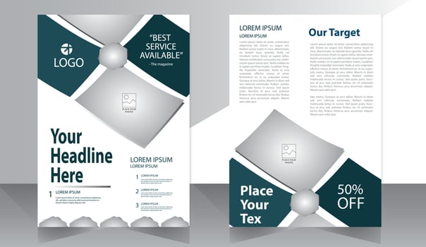 Corporate Book Cover Design Template in A4. Can be adapt to Brochure, Annual Report, Magazine,Poster, Business Presentation, Portfolio, Flyer, Banner, Website vector