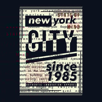 new york city abstract flat graphic, typography vector, t shirt design illustration, good for ready print, and other use vector